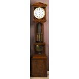 A LANTERN GRANDFATHER CLOCK