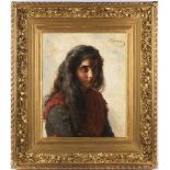 KONSTANTIN MAKOVSKI (1839-1915): PORTRAIT OF A YOUNG ROMAN GIRL