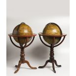 A PAIR OF GLOBES