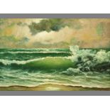 Gian-Piero Garizio (1931- ) ITALIAN, SEASCAPE, Oil on board, Signed, 44 by 66cm