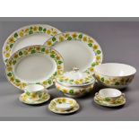 AN EXTENSIVE SET OF WEDGEWOOD KING CUP PATTERN DINNER SERVICE, comprising three vegetable tureens of