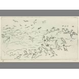 Francois Krige (1913-1994) SEAGULLS, Etching on paper, Signed and numbered 8/25 in pencil, 13.5 by