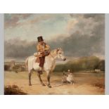 Thomas Woodward (BRITISH: 1801-1852) MAN ON HORSEBACK, signed with initials and dated 1822, 42.5