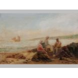 A 19th/20th Century Continental Oil on Canvas, LUNCH AT THE SEA SIDE, Signed S.B. Smith, 50 by 75cm,