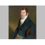 An 18th /19th Century Oil on Canvas of a Gentelman, PORTRAIT OF EDWARD SMITH BARDEN, Born 1771, died