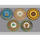 A COLLECTION OF FIVE ROSENTHAL "VERSACE" PLACE SETTINGS, each setting comprising a dinner plate,