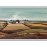 Jeanette Dykman (1938- ) LANDSCAPE IN HERMANUS, oil on board, signed, 60 by 90cm