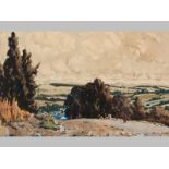 Sydney Carter (1874-1945) LANDSCAPE, watercolour on paper, signed, 31 by 49cm