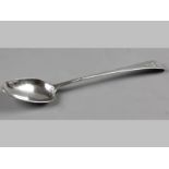 A GEORGE III SILVER BASTING SPOON, LONDON 1828, C.S.W.F., Old English pattern handle engraved with