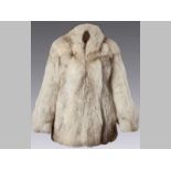 A SIBERIAN WOLF LADIES FUR JACKET, by Dave Fletcher, silk lined.
