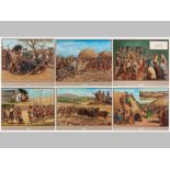 BEN BARRETT (20TH CENTURY), A Set of Six Watercolours on paper - Zulu Royal Traditions - These Six