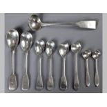 A COLLECTION OF 18TH/19TH CENTURY IRISH SILVER SPOONS, VARIOUS DATES AND MAKERS, comprising: three