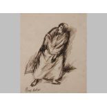HENRY SPENCER MOORE (1898 - 1986) BRITISH, FIGURE, Ink sketch on paper, Signed and numbered MCM # II