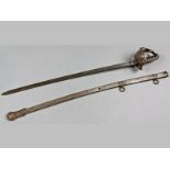 A ROYAL IRISH CONSTABULARY DRESS SWORD BY I. IRELAND & SONS, DUBLIN, the chagrin bound pommel set in