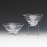 Pair of Steuben Glass Bowls Designed by Donald Pollard, ca. Mid-20th Century