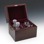 Tudor England Crystal Brandy Set, "Latimer" Pattern