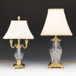 Two Waterford Crystal Table Lamps, ca. Late 20th Century