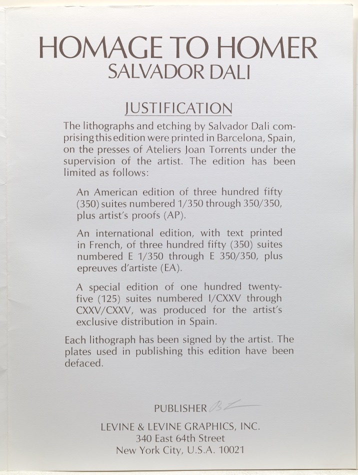 Salvador Dali (Spanish, 1904-1989) - Image 15 of 15