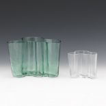 Two Alvar Aalto Design Modernist Vases