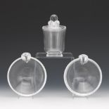 Three Steuben Glass Smoking Accessories, ca. Mid-20th Century