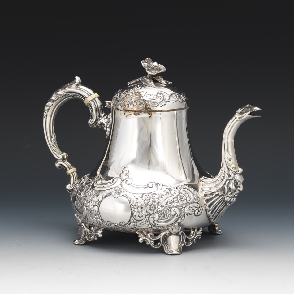 English Sterling Silver Teapot - Image 5 of 8