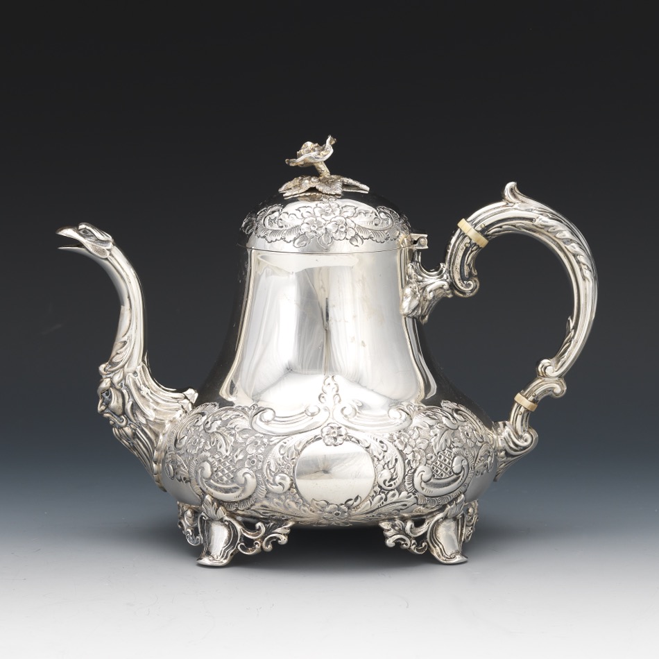 English Sterling Silver Teapot - Image 3 of 8