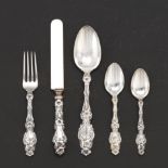 A Group of Sterling Silver Utensils in "Lily" Pattern by Whiting