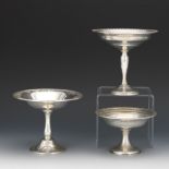 Three Sterling Silver Weighted Candy Dishes, Including Gorham, Alvin and Mueck Carey, ca. Middle 20