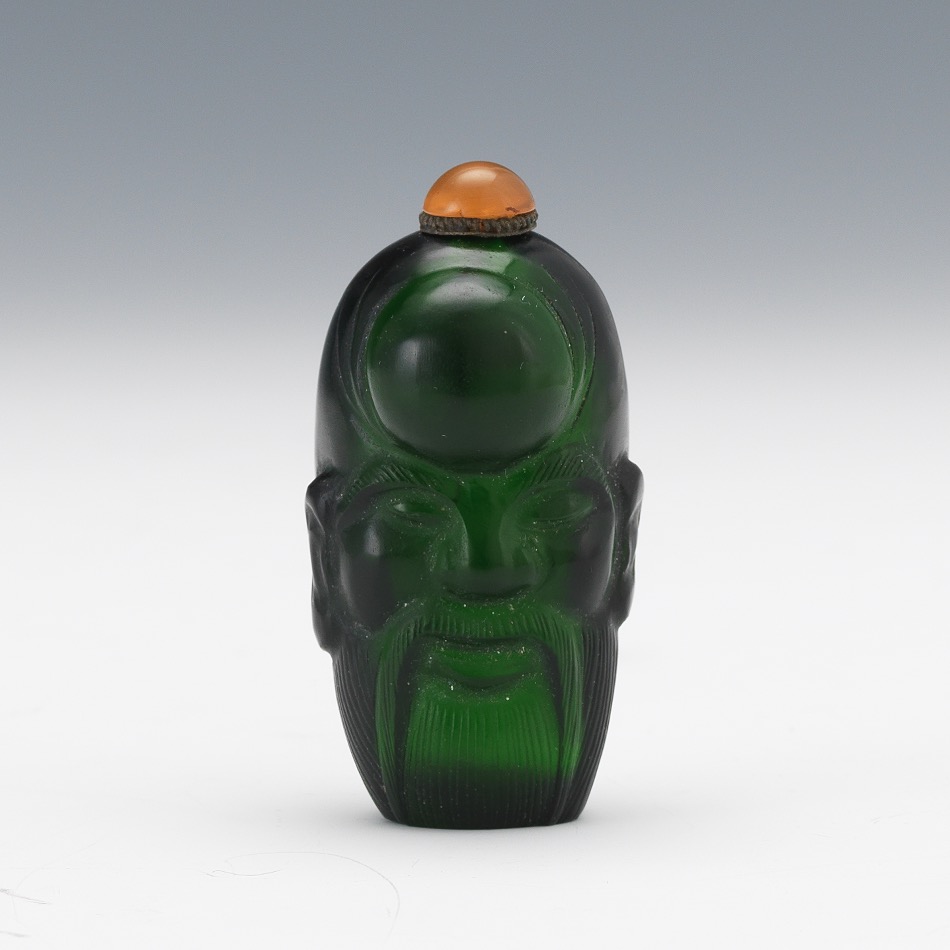 Peking Glass Lohan Snuff Bottle