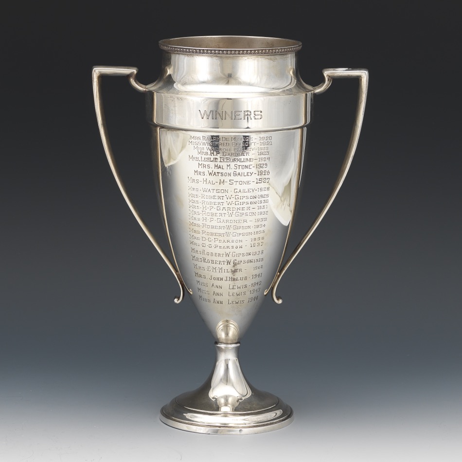 Richard Wallace and Sons Sterling Silver Loving Cup Golf Trophy, ca. 1920 - Image 3 of 7