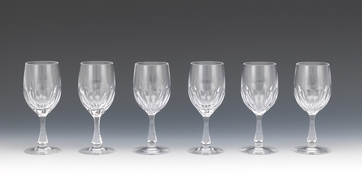 Twelve Josair Wine Glasses, "Blanka" Pattern, ca. 1964-88 - Image 9 of 13