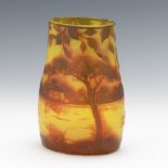 J. Michel Paris, Cameo Cut Glass Vase