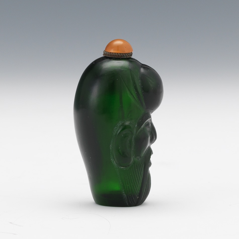 Peking Glass Lohan Snuff Bottle - Image 2 of 3