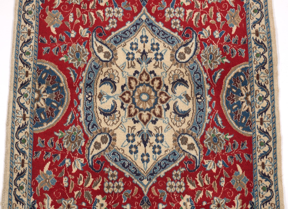 Nain Silk and Wool Carpet - Image 3 of 3