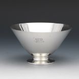 Tiffany & Co. Art Moderne Style Sterling Silver Conical Footed Bowl, ca. 1907-47