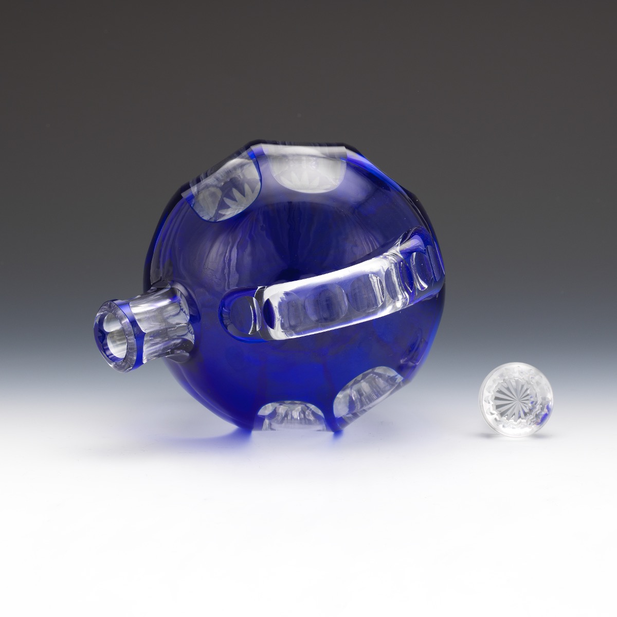 Bohemian Cut Glass Round Cognac Decanter - Image 6 of 7