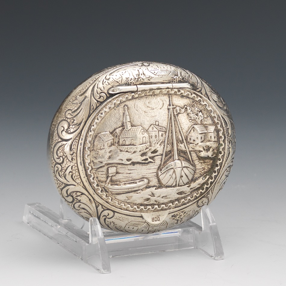 German or Dutch 800 Silver Bonboniere, ca. 19th Century - Image 2 of 8