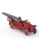 Vintage Buddy L Aerial Fire Truck