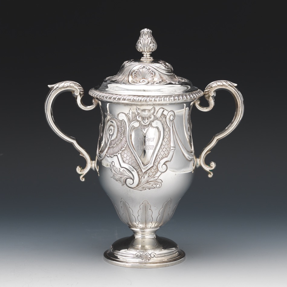 Mappin and Webb Sterling Silver Loving cup Golf Trophy, London, ca.1927