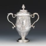 Mappin and Webb Sterling Silver Loving cup Golf Trophy, London, ca.1927