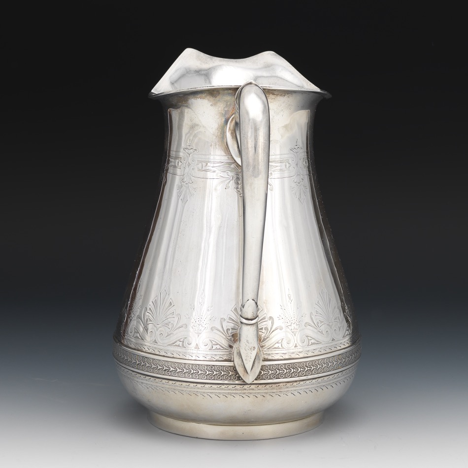 Gorham Water Pitcher, dated 1869 - Image 4 of 7