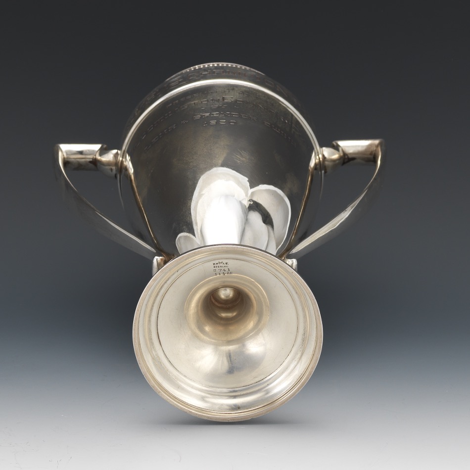 Richard Wallace and Sons Sterling Silver Loving Cup Golf Trophy, ca. 1920 - Image 7 of 7