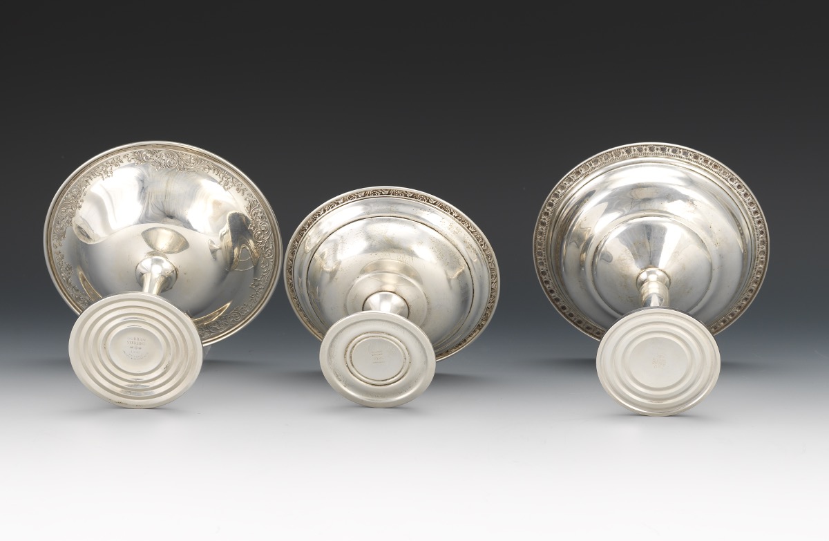 Three Sterling Silver Weighted Candy Dishes, Including Gorham, Alvin and Mueck Carey, ca. Middle 20 - Image 7 of 7