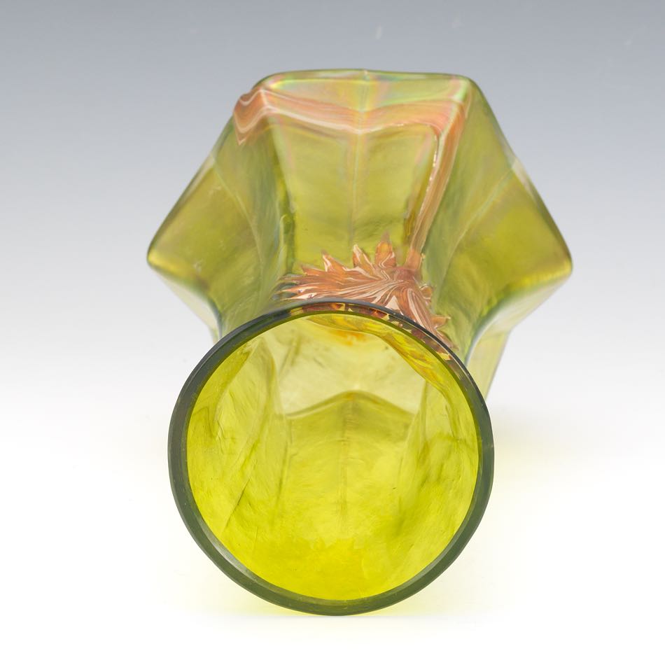 Art Nouveau Loetz-Type Iridescent Glass Vase - Image 6 of 8