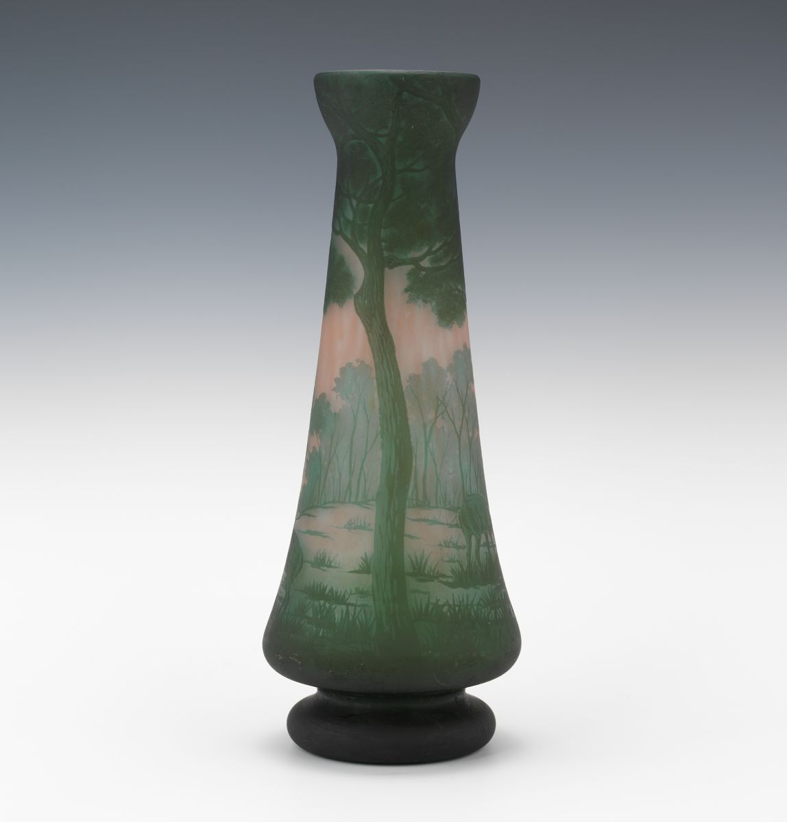 Gauthier Cameo Glass Scenic Vase - Image 5 of 11