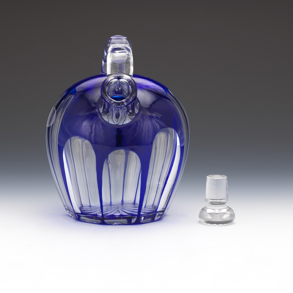 Bohemian Cut Glass Round Cognac Decanter - Image 5 of 7