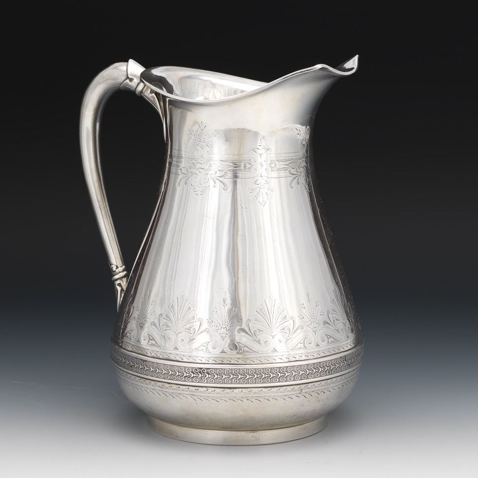 Gorham Water Pitcher, dated 1869 - Image 5 of 7