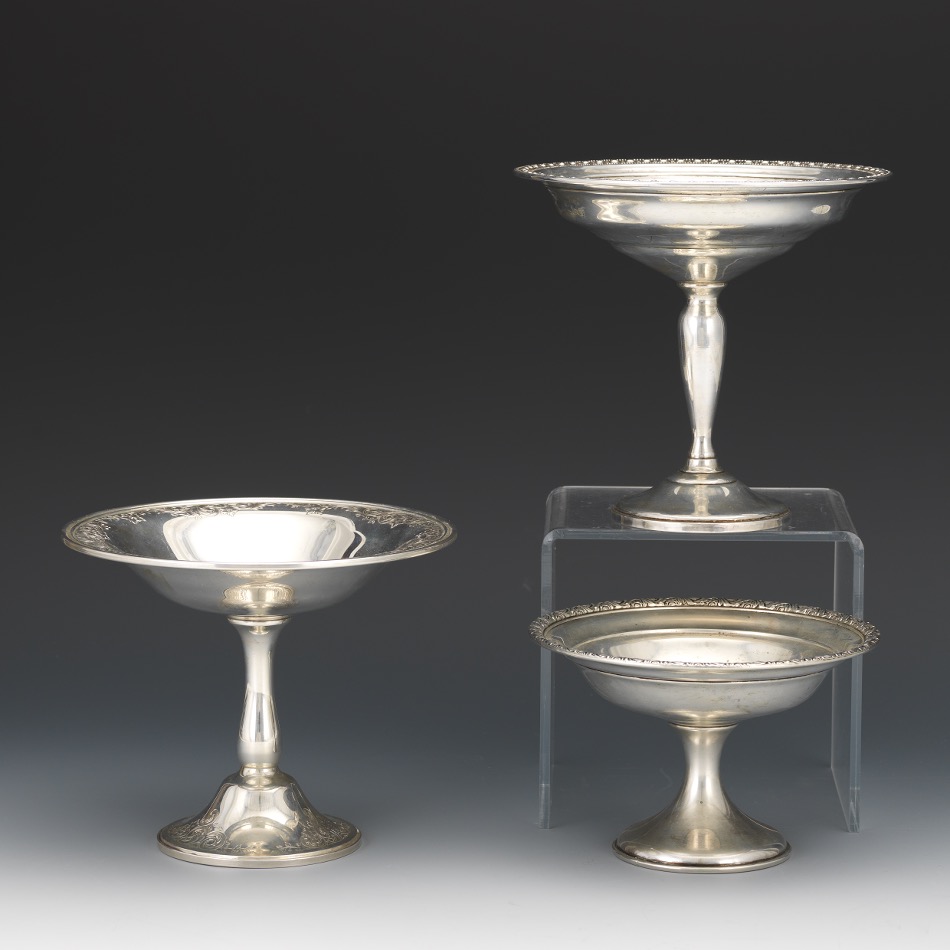 Three Sterling Silver Weighted Candy Dishes, Including Gorham, Alvin and Mueck Carey, ca. Middle 20 - Image 2 of 7