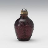 Peking Purple Glass Snuff Bottle