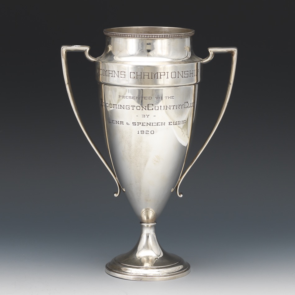 Richard Wallace and Sons Sterling Silver Loving Cup Golf Trophy, ca. 1920